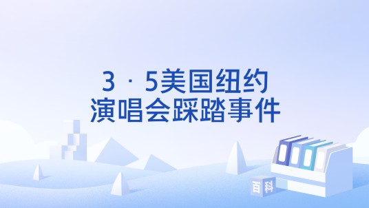 3·5美国纽约演唱会踩踏事件