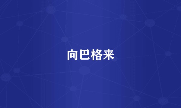向巴格来