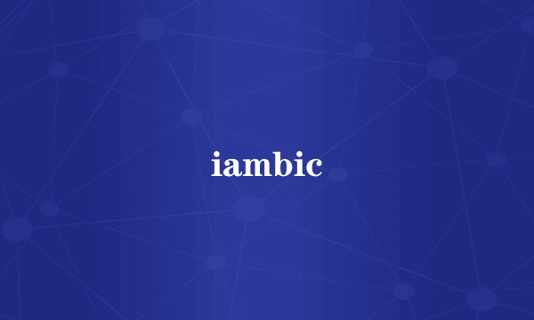 iambic