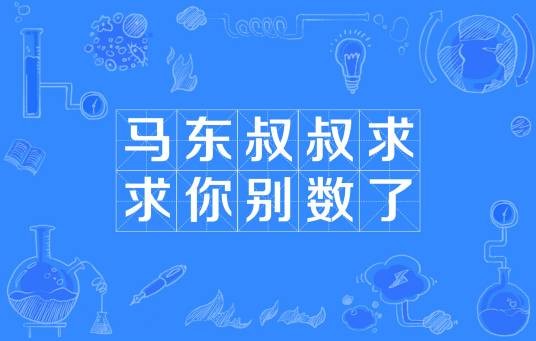 马东叔叔求求你别数了