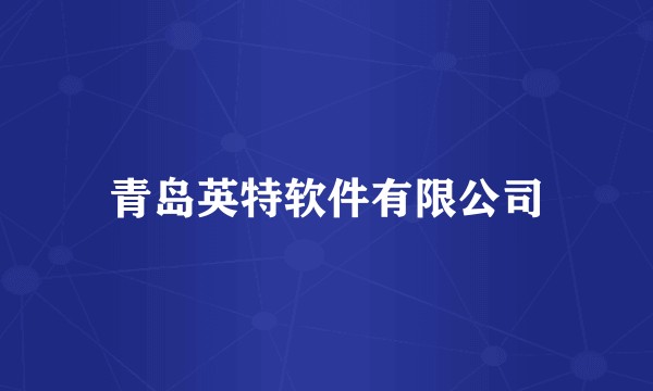 青岛英特软件有限公司