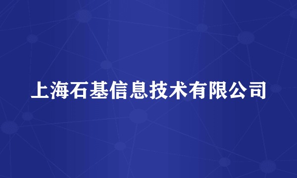 上海石基信息技术有限公司