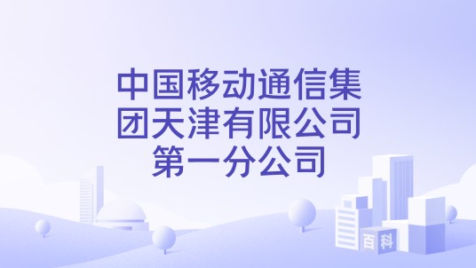 中国移动通信集团天津有限公司第一分公司