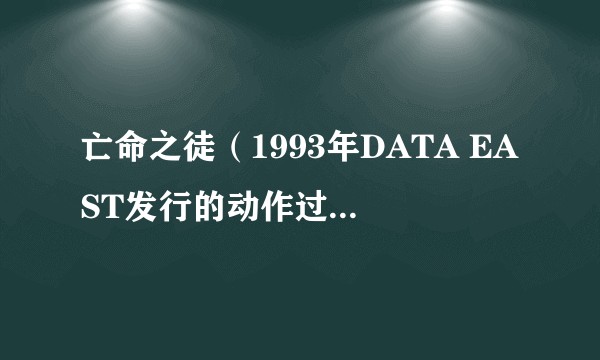 亡命之徒（1993年DATA EAST发行的动作过关类游戏）