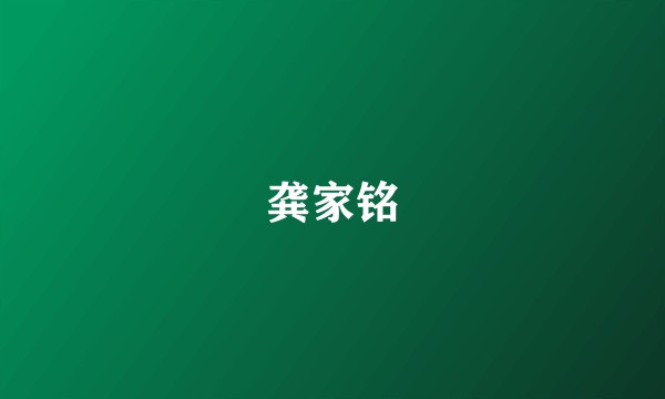 龚家铭