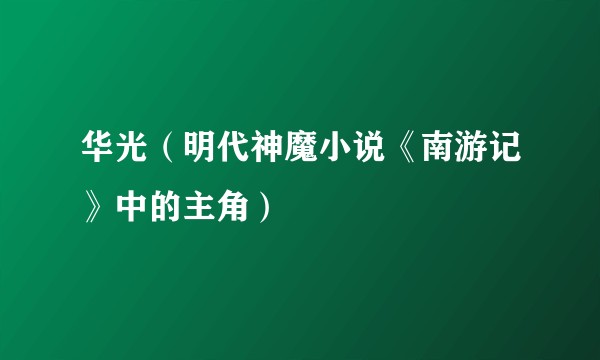 华光（明代神魔小说《南游记》中的主角）