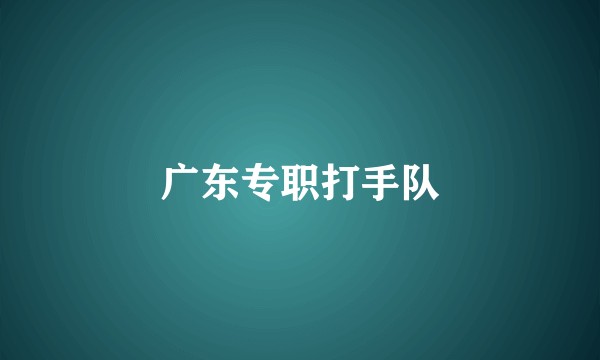广东专职打手队