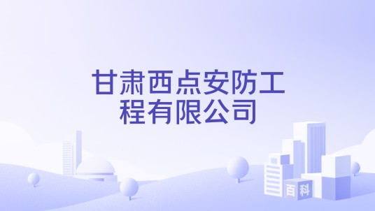 甘肃西点安防工程有限公司