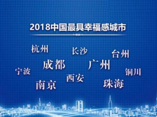 2018中国最具幸福感城市