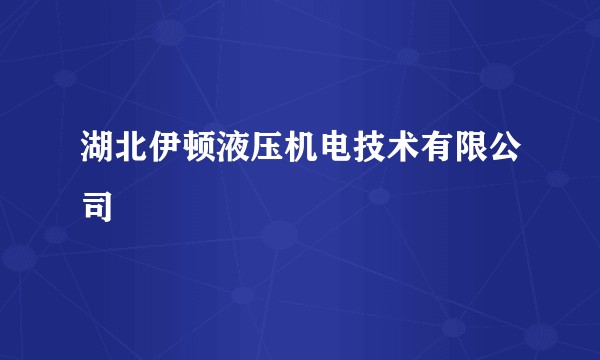 湖北伊顿液压机电技术有限公司