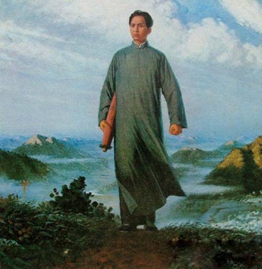 毛主席去安源（刘春华创作油画）