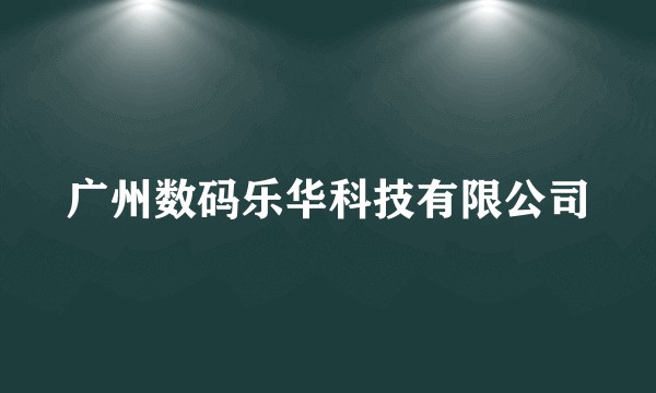 广州数码乐华科技有限公司