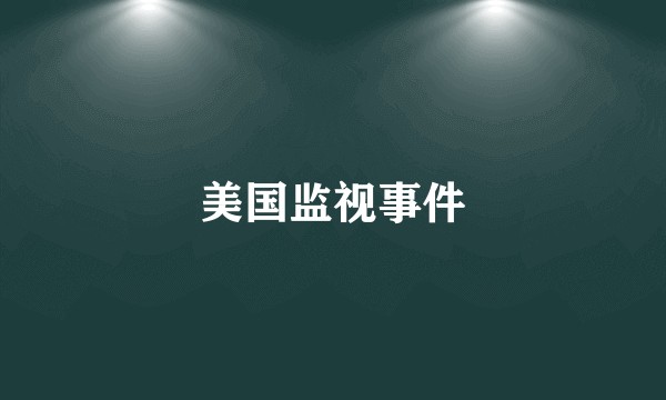 美国监视事件