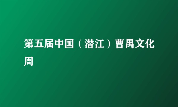 第五届中国（潜江）曹禺文化周