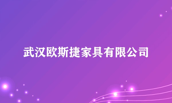 武汉欧斯捷家具有限公司