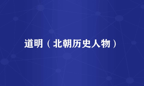道明（北朝历史人物）