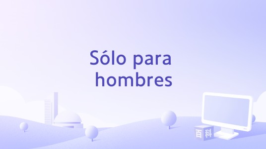 Sólo para hombres