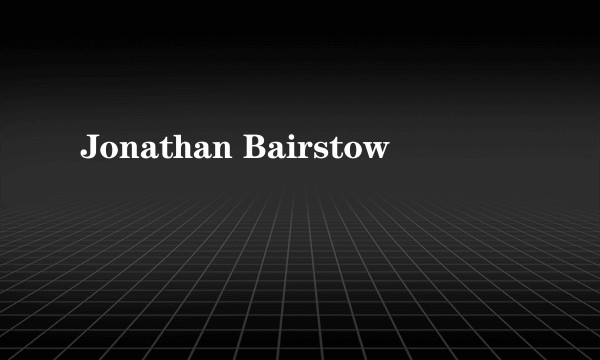 Jonathan Bairstow