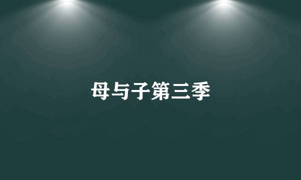 母与子第三季