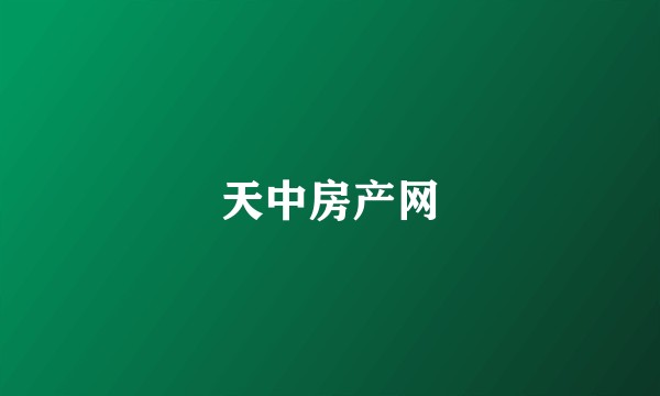 天中房产网