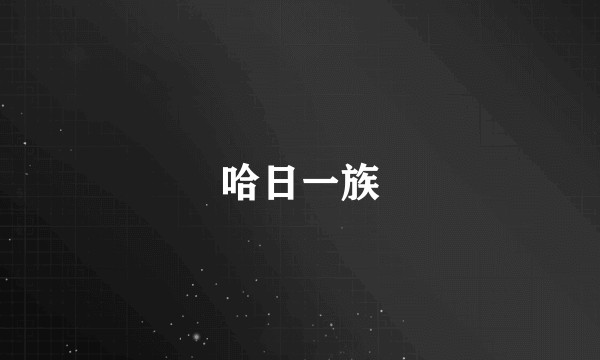 哈日一族