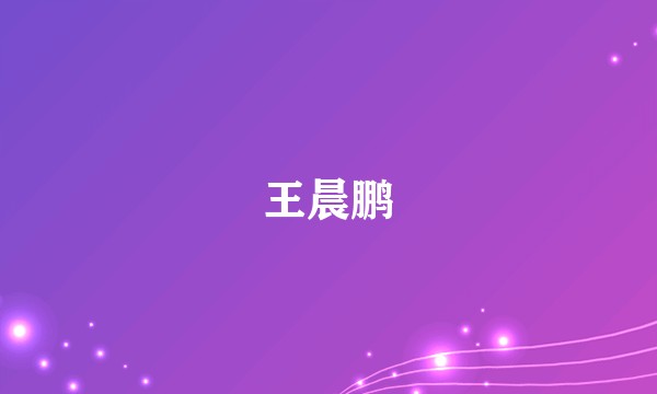 王晨鹏