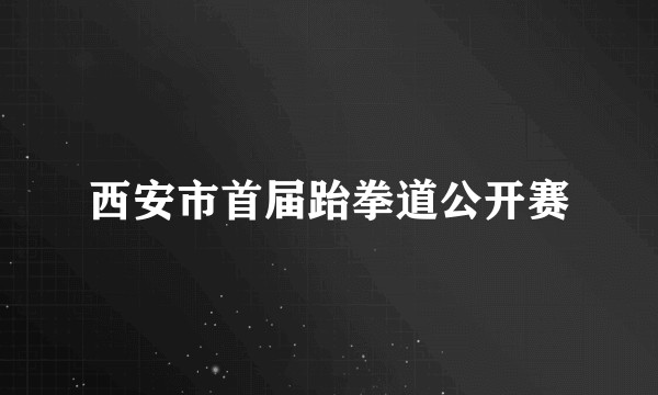 西安市首届跆拳道公开赛