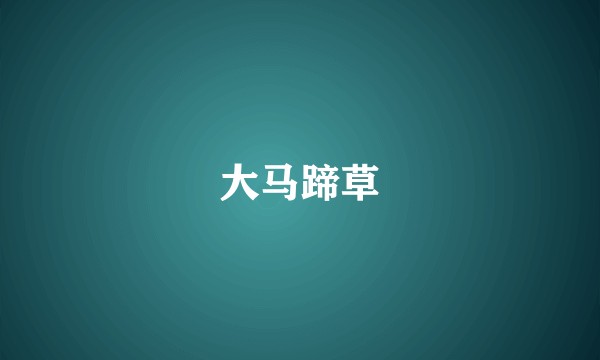 大马蹄草