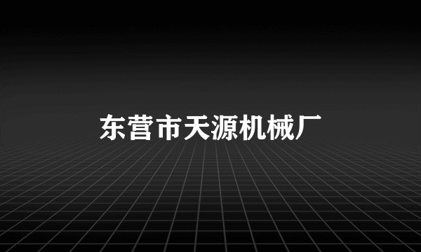 东营市天源机械厂