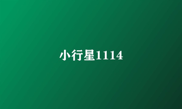 小行星1114