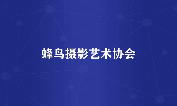 蜂鸟摄影艺术协会