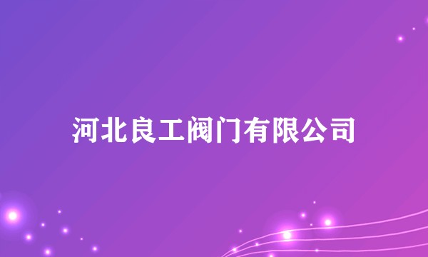 河北良工阀门有限公司