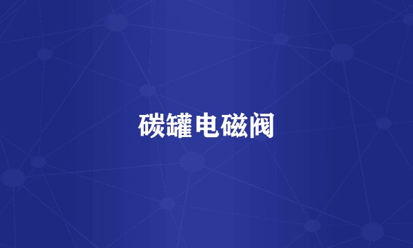 碳罐电磁阀