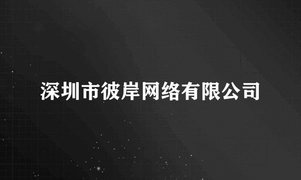 深圳市彼岸网络有限公司