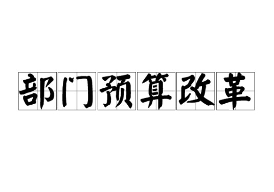 部门预算改革