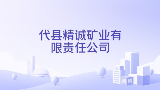 代县精诚矿业有限责任公司