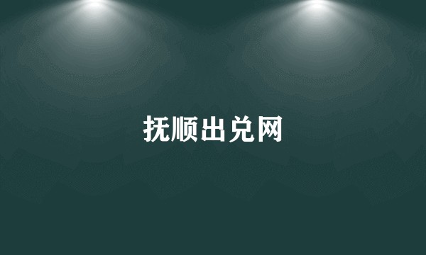 抚顺出兑网