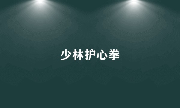 少林护心拳