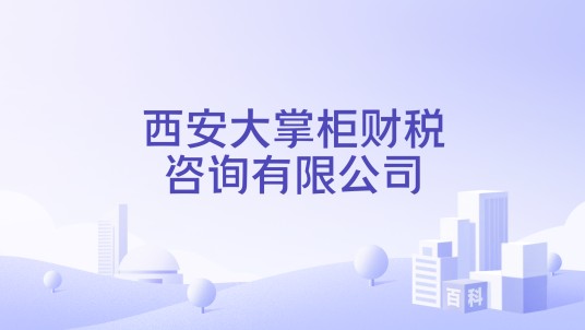 西安大掌柜财税咨询有限公司