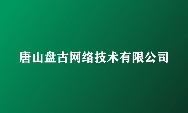 唐山盘古网络技术有限公司