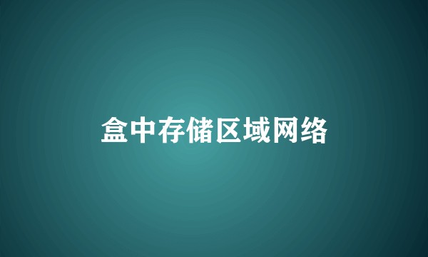 盒中存储区域网络