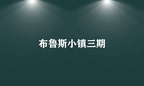 布鲁斯小镇三期