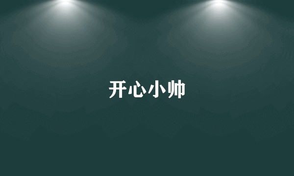 开心小帅