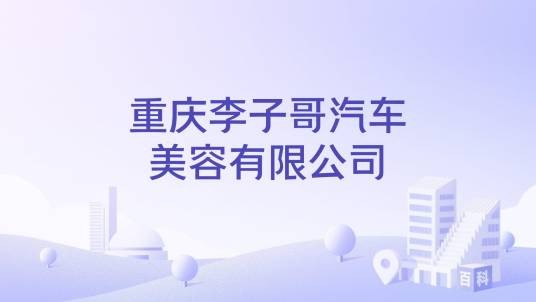 重庆李子哥汽车美容有限公司