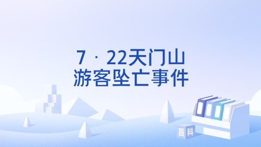 7·22天门山游客坠亡事件
