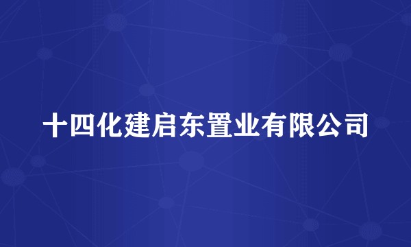 十四化建启东置业有限公司