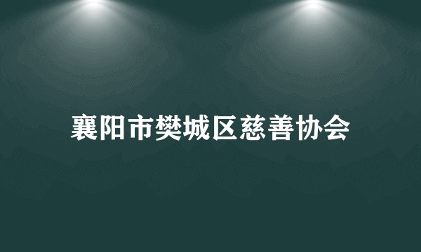 襄阳市樊城区慈善协会