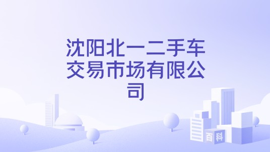 沈阳北一二手车交易市场有限公司