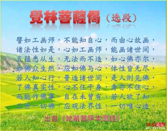 觉林菩萨偈