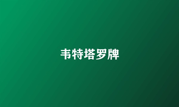 韦特塔罗牌